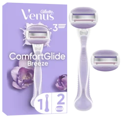 Máquina Depilatória Venus Comfortglide Breeze com 2 Recargas