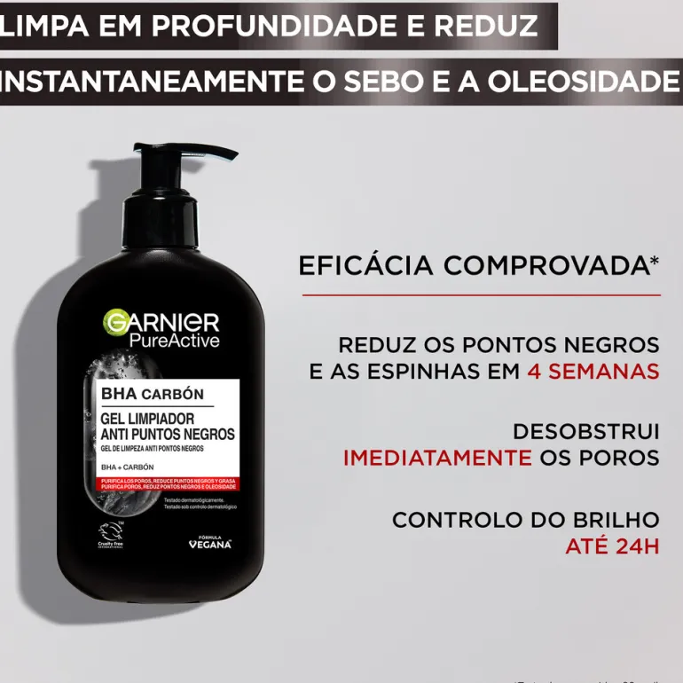 Máscara Facial Pure Active Intensive 3 em 1 Carvão