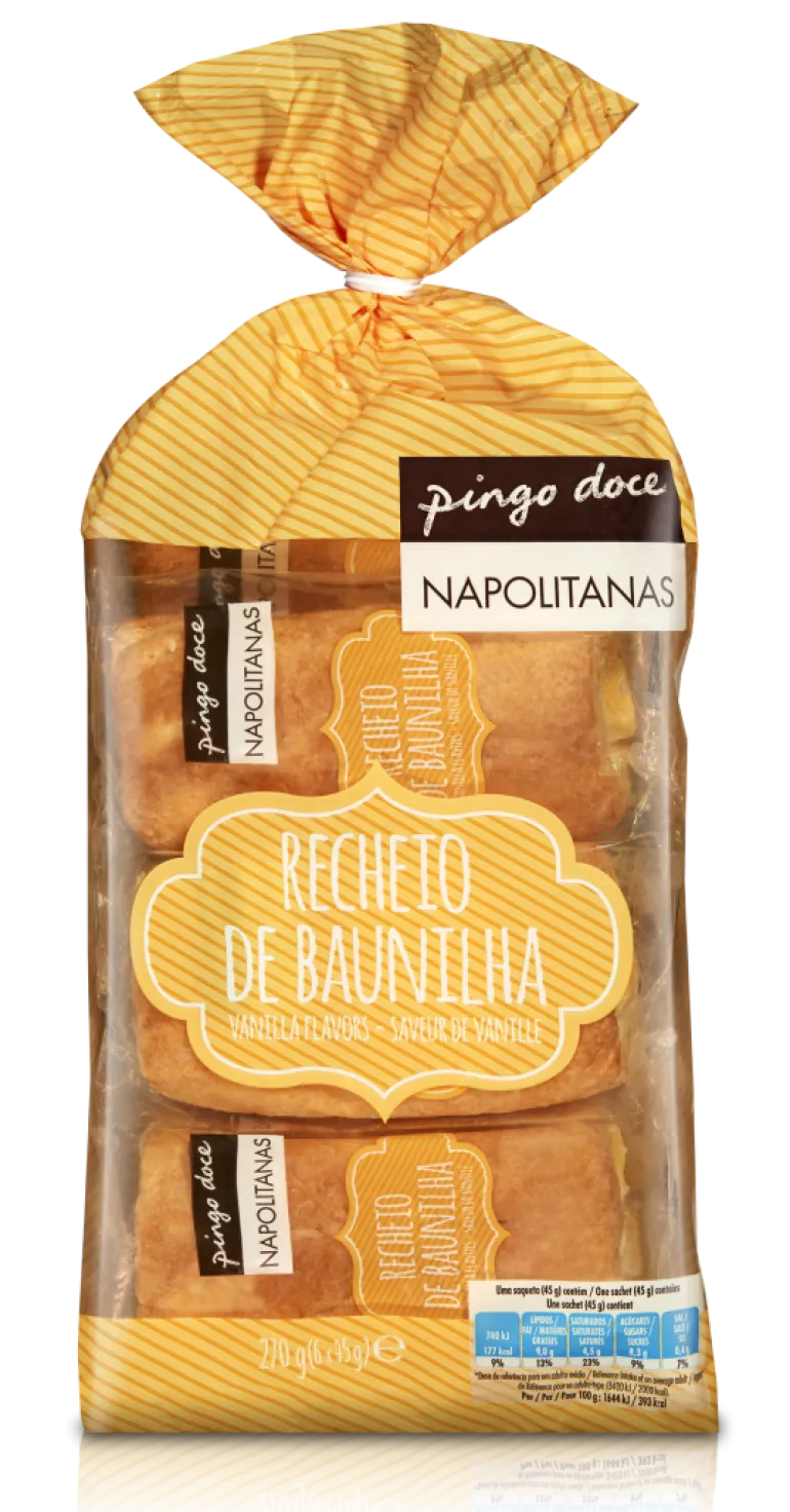 Napolitanas de Baunilha