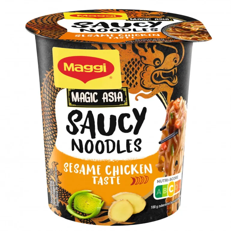 Noodles Saucy Frango e Gengibre