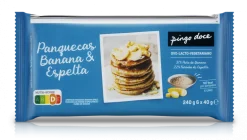 Panquecas de Banana e Espelta Congeladas