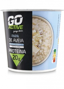 Papa de Aveia com Chocolate Branco e Coco
