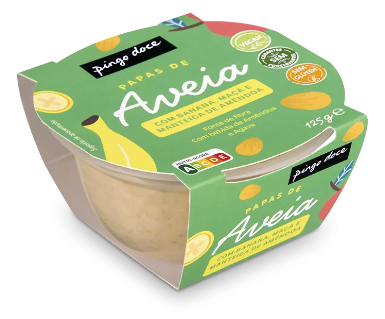 Papa de Aveia com Manteiga de Amêndoa