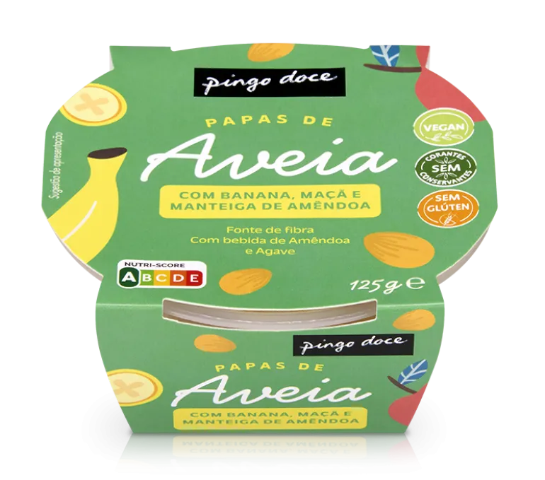 Papa de Aveia com Manteiga de Amêndoa