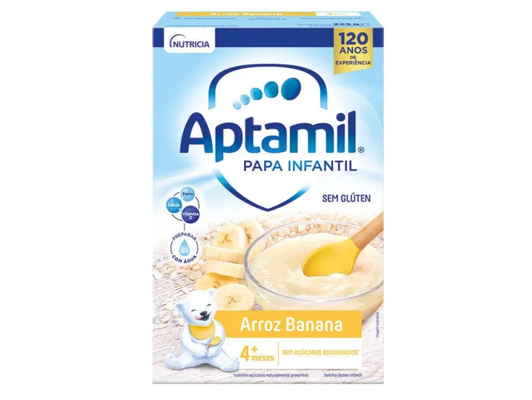 Papa Infantil Farinha Láctea Arroz e Banana