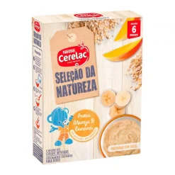 Papa Infantil Farinha Láctea Aveia, Manga e Banana Seleção da Natureza