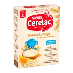 Papa Infantil Farinha Láctea Banana e Laranja