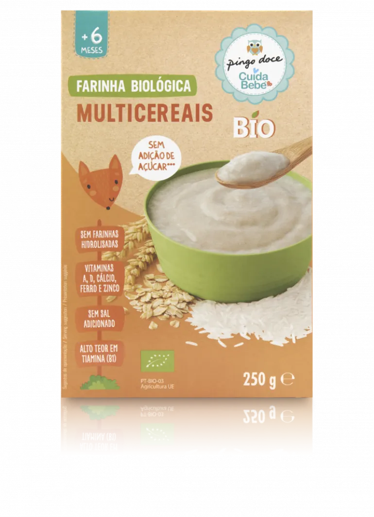 Papa Infantil Farinha Não Láctea Multicereais Bio