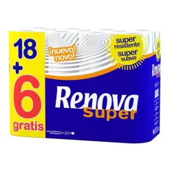 Papel Higiénico Super 2 Folhas 18+6 Rolos