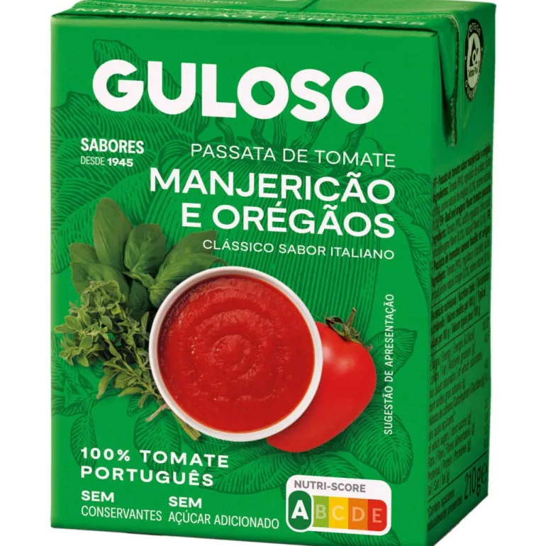 Passata de Tomate com Manjericão e Orégãos