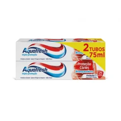 Pasta de Dentes Branqueadora Proteção Cáries Pack 2