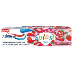 Pasta de Dentes Infantil Splash Morango 3-8 Anos