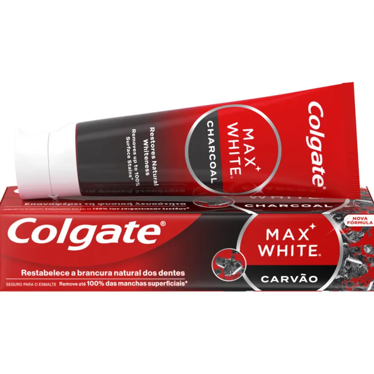 Pasta de Dentes Max White Carvão