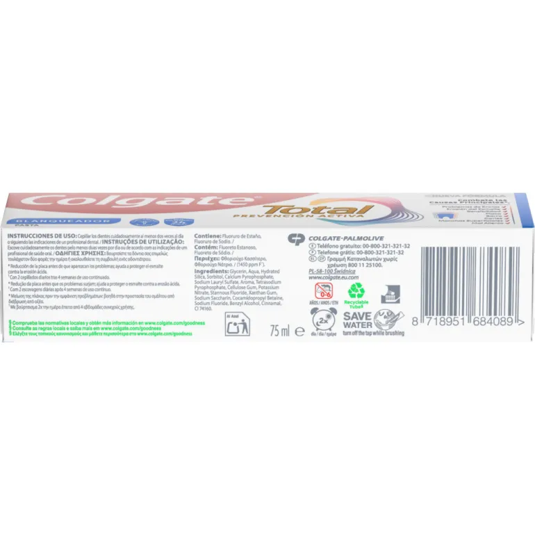 Pasta de Dentes Total Branqueadora