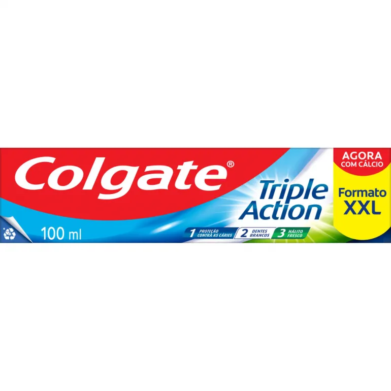 Pasta de Dentes Tripla Ação Sabor Menta