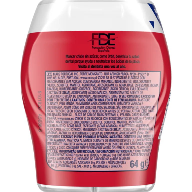 Pastilhas Elásticas Bottle Morango