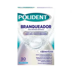 Pastilhas para Limpeza de Próteses Dentárias Branqueadoras