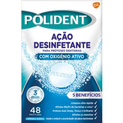 Pastilhas para Limpeza e Desinfeção de Próteses Dentárias Oxigénio Activo