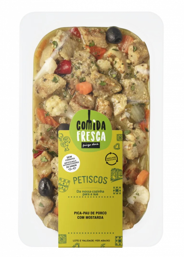 Pica-Pau de Porco com Mostarda