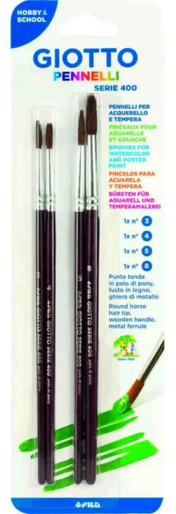 Pincéis nº 3, 4, 5, 8
