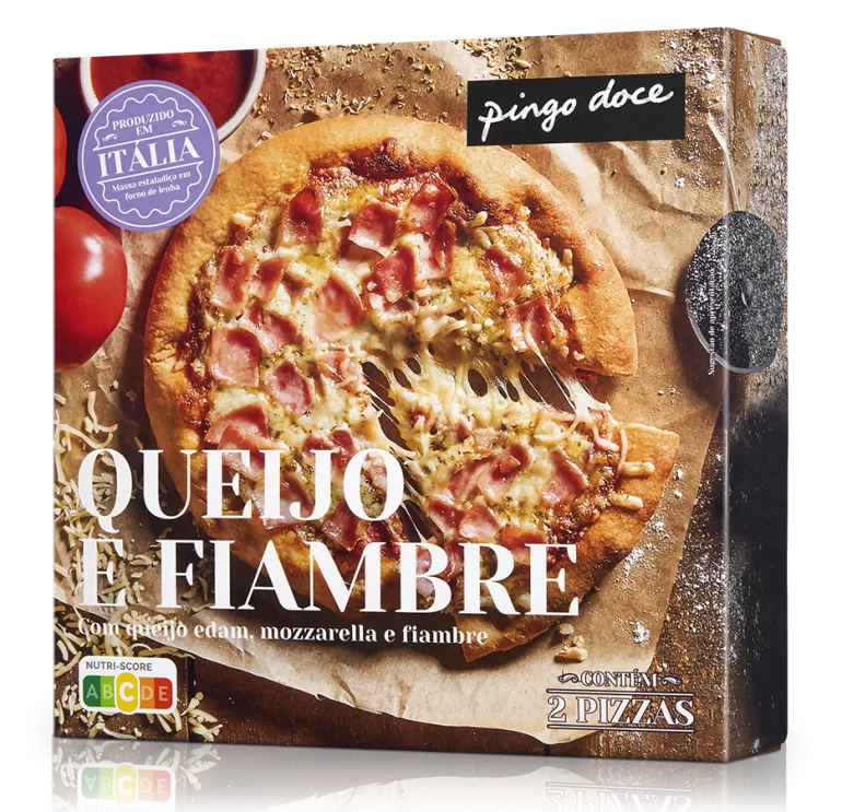 Pizza com Queijo e Fiambre