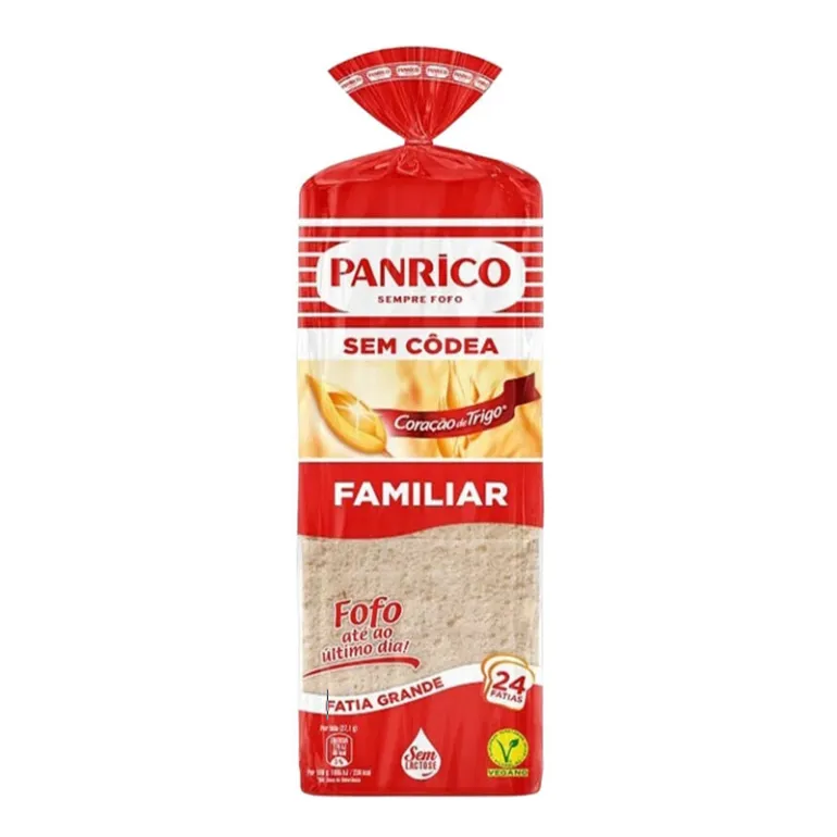 Pão de Forma Branco sem Côdea