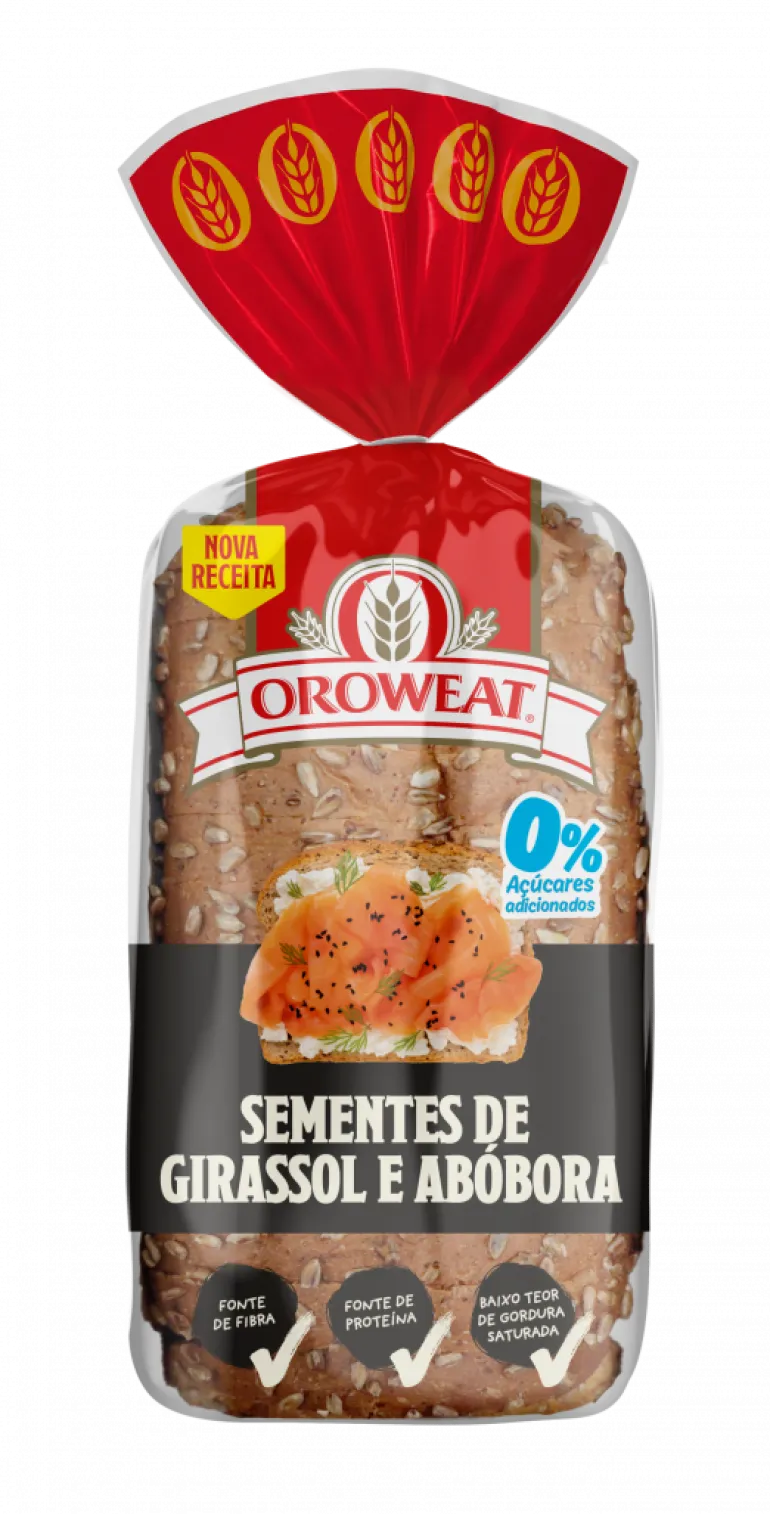 Pão de Forma com Sementes de Girassol e Abóbora