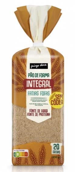 Pão de Forma Integral sem Côdea