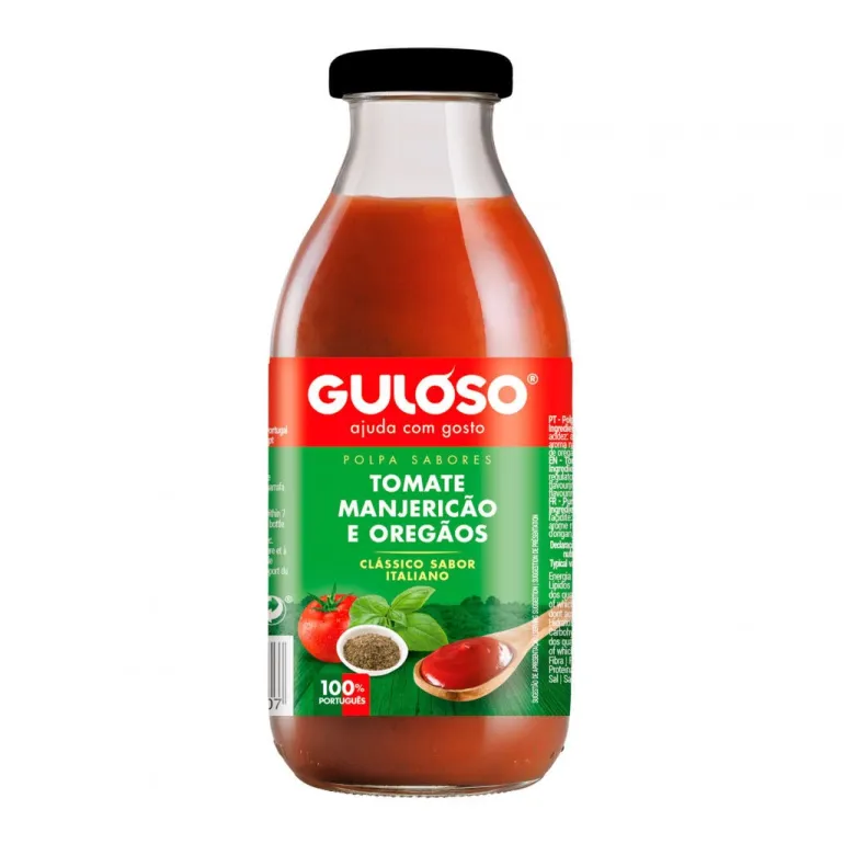 Polpa de Tomate com Manjericão e Oregãos