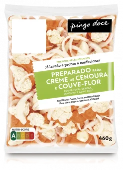 Preparado Creme de Cenoura e Couve-Flor Embalado