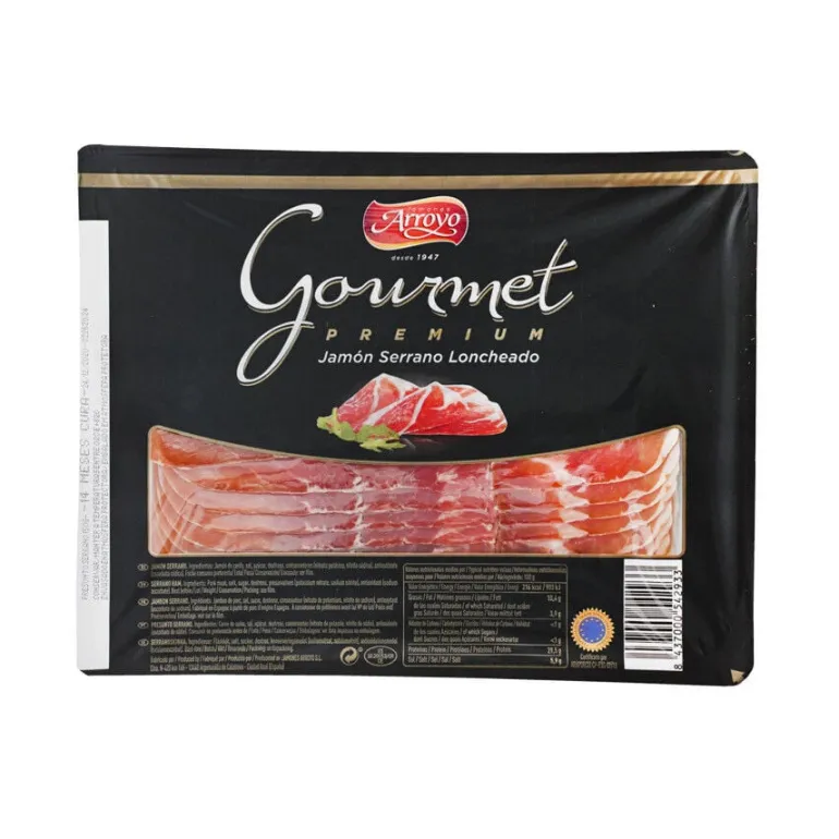 Presunto Serrano Fatiado Gourmet Premium 14 Meses de Cura