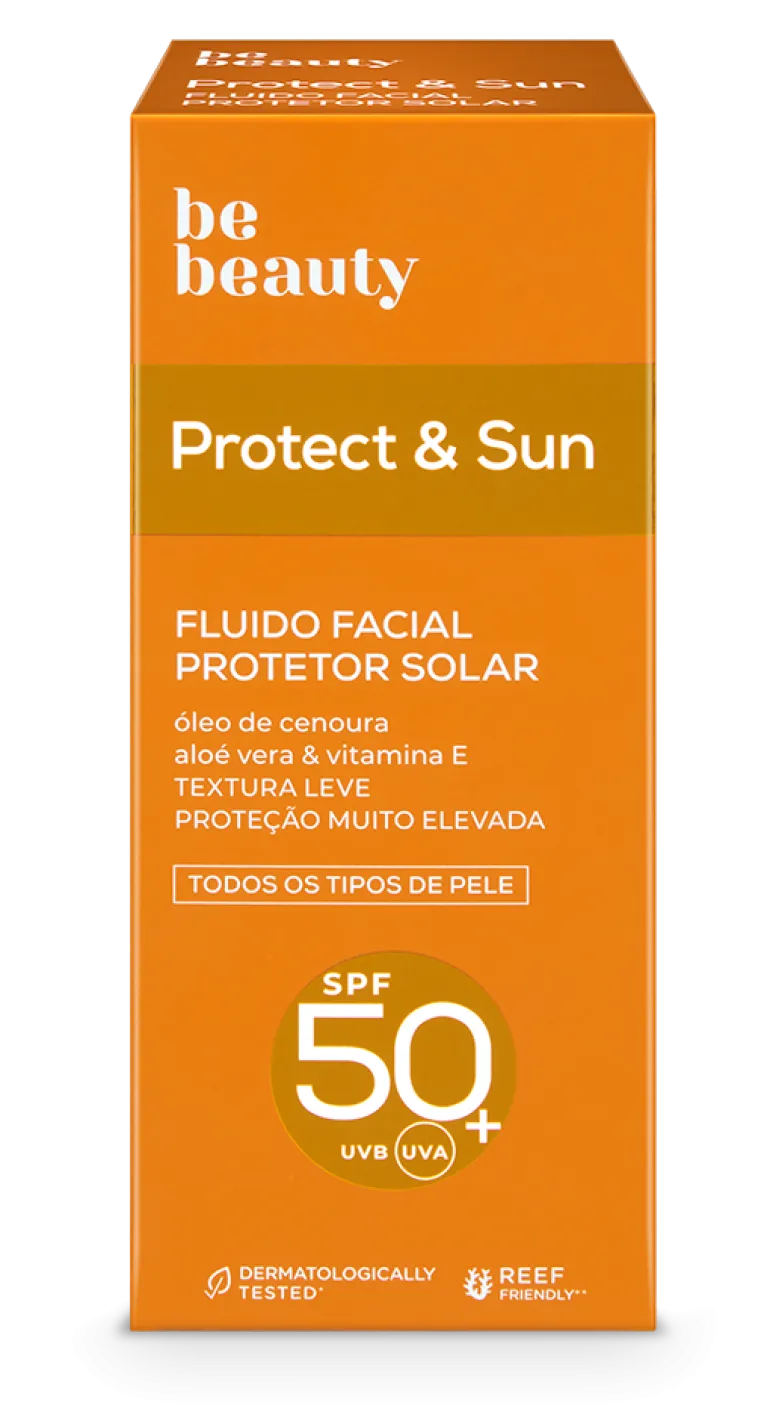 Protetor Solar Fluido Facial com Óleo de Cenoura SPF50+