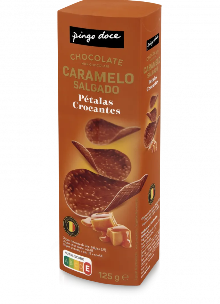 Pétalas de Chocolate e Caramelo Salgado