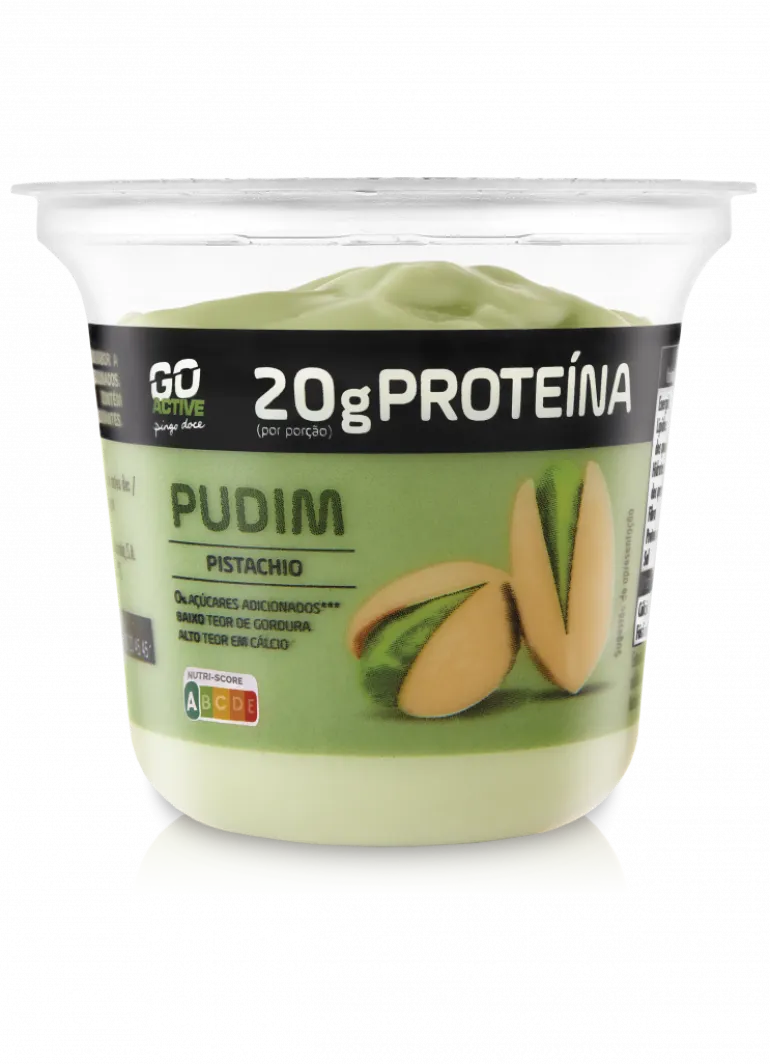 Pudim Proteico de Pistáchio