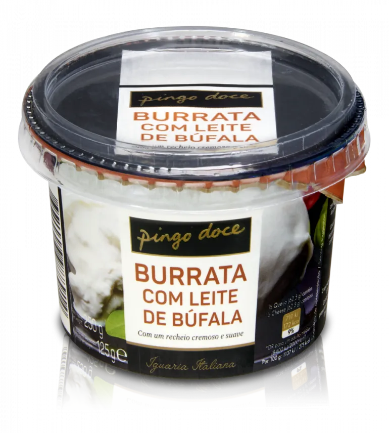 Queijo Burrata com Leite de Búfala