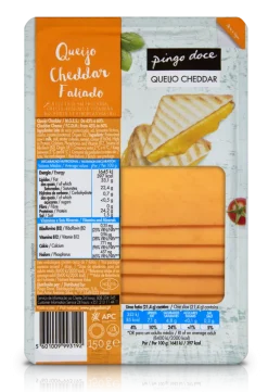 Queijo Cheddar Fatiado