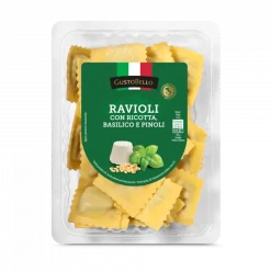 Ravioli com Ricotta e Pesto