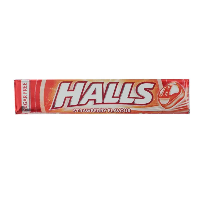 Rebuçados Halls Morango sem Açúcar