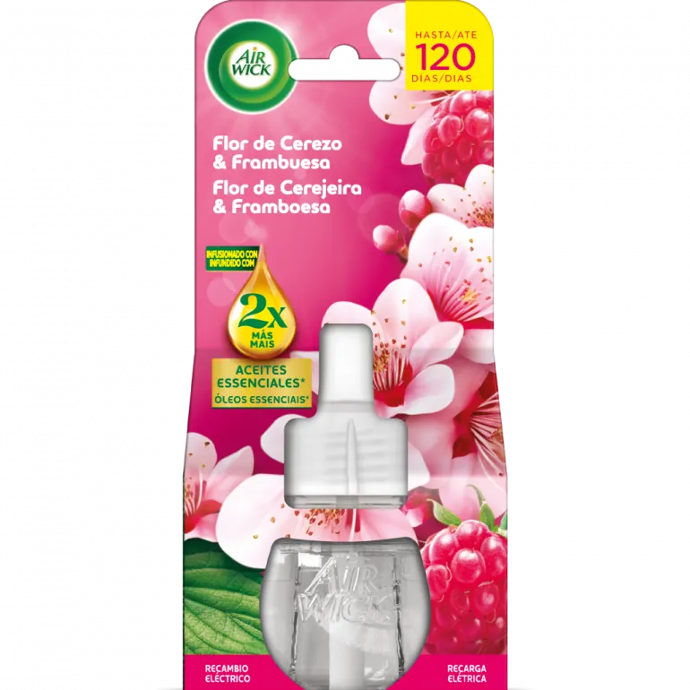 Recarga Elétrica Ambientador Flor de Cerejeira e Framboesa 1UN
