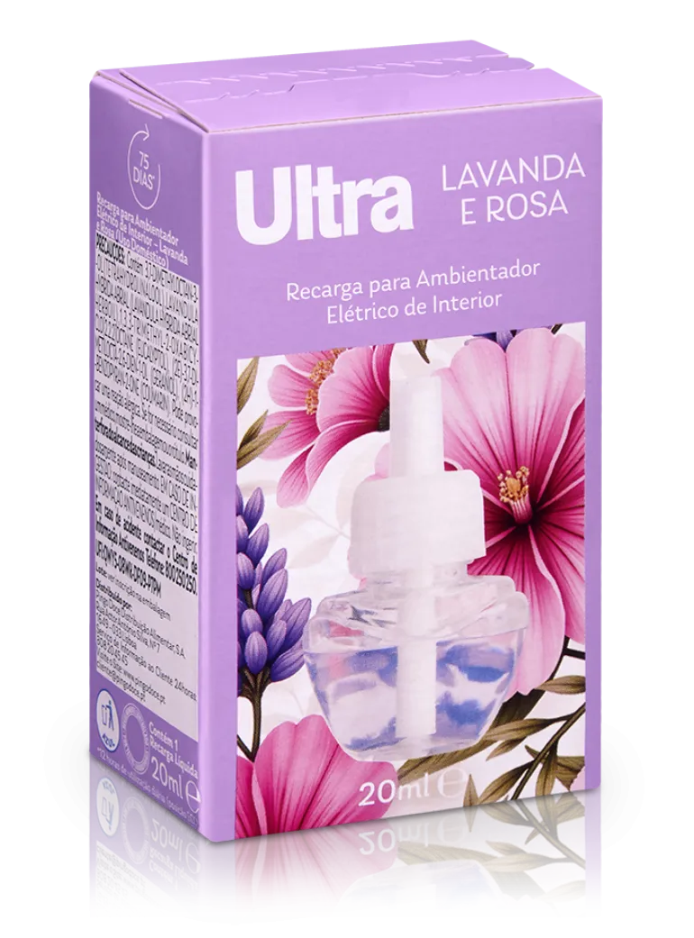 Recarga para Ambientador Elétrico Lavanda e Rosa