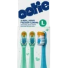 Recargas Escova de Dentes Infantil Ootie Azul e Verde L Pack 3
