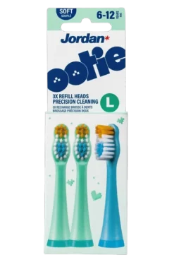 Recargas Escova de Dentes Infantil Ootie Azul e Verde L Pack 3