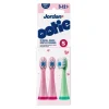 Recargas Escova de Dentes Infantil Ootie Rosa e Verde S Pack 3