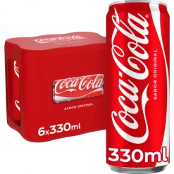 Refrigerante Coca-Cola Lata Original Pack 6