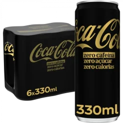 Refrigerante Coca-Cola Lata Zero Açúcar Zero Cafeína Pack 6
