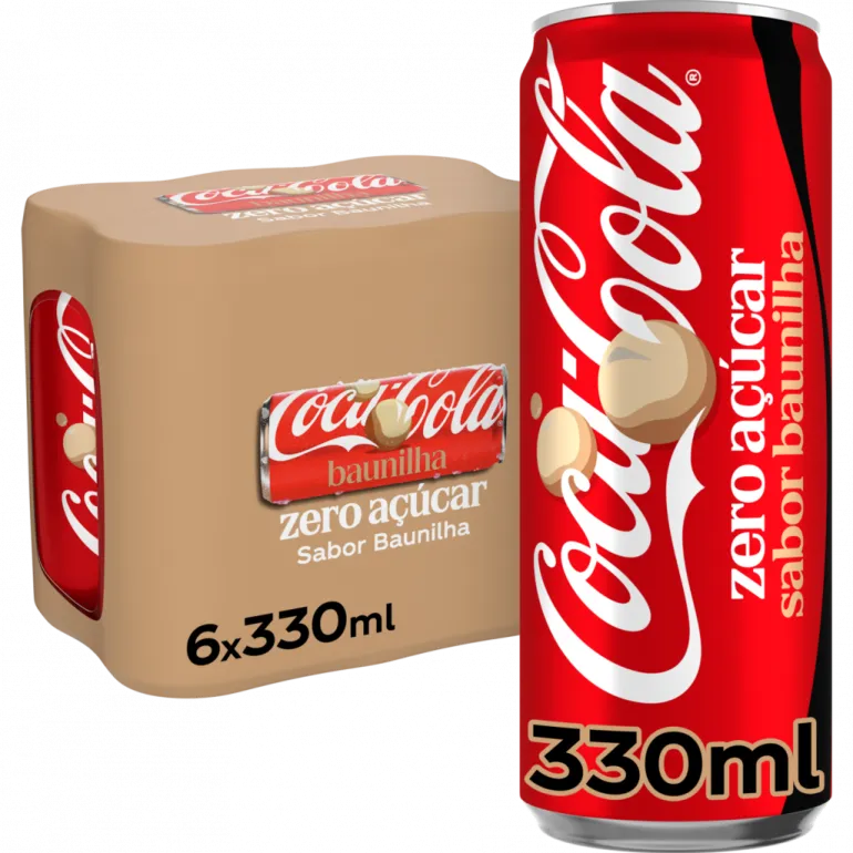 Refrigerante Coca-Cola Zero Baunilha Lata Pack 6