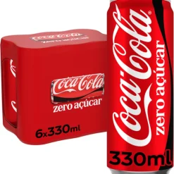 Refrigerante Coca-Cola Zero Lata Pack 6