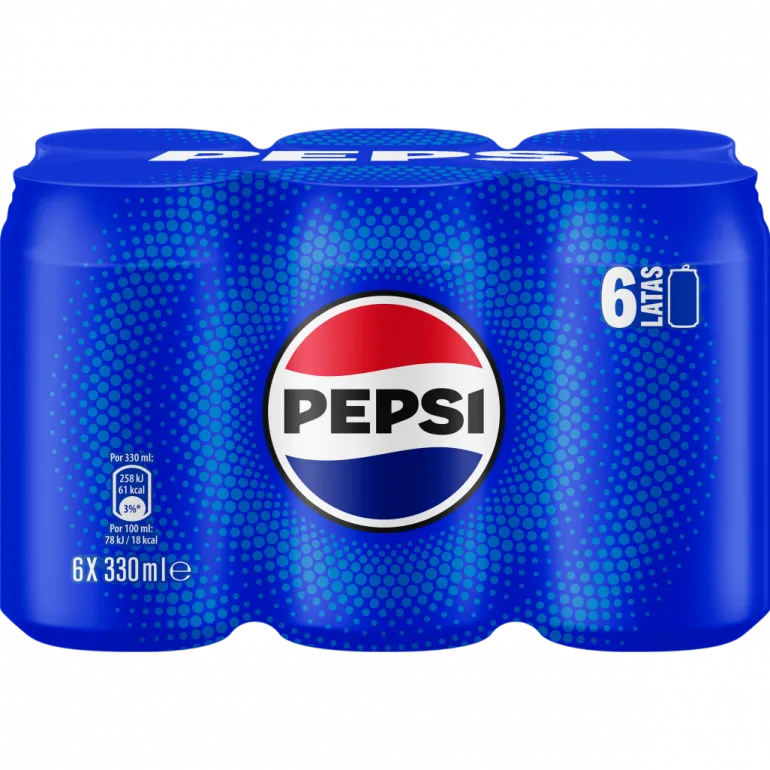 Refrigerante Pepsi Cola Lata Pack 6