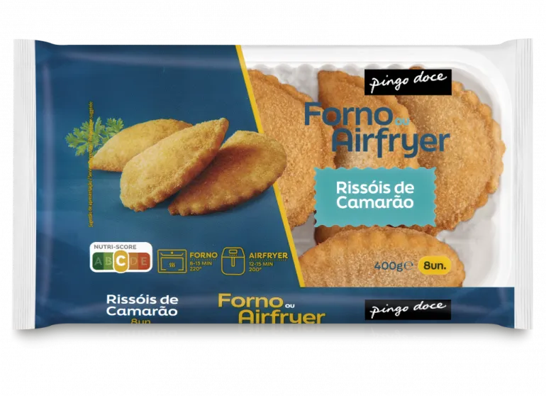 Rissóis Camarão Pré-Fritos Congelados