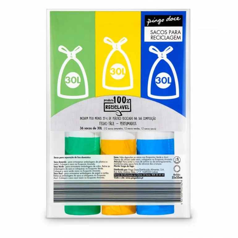 Saco Reciclagem Perfumado 30L